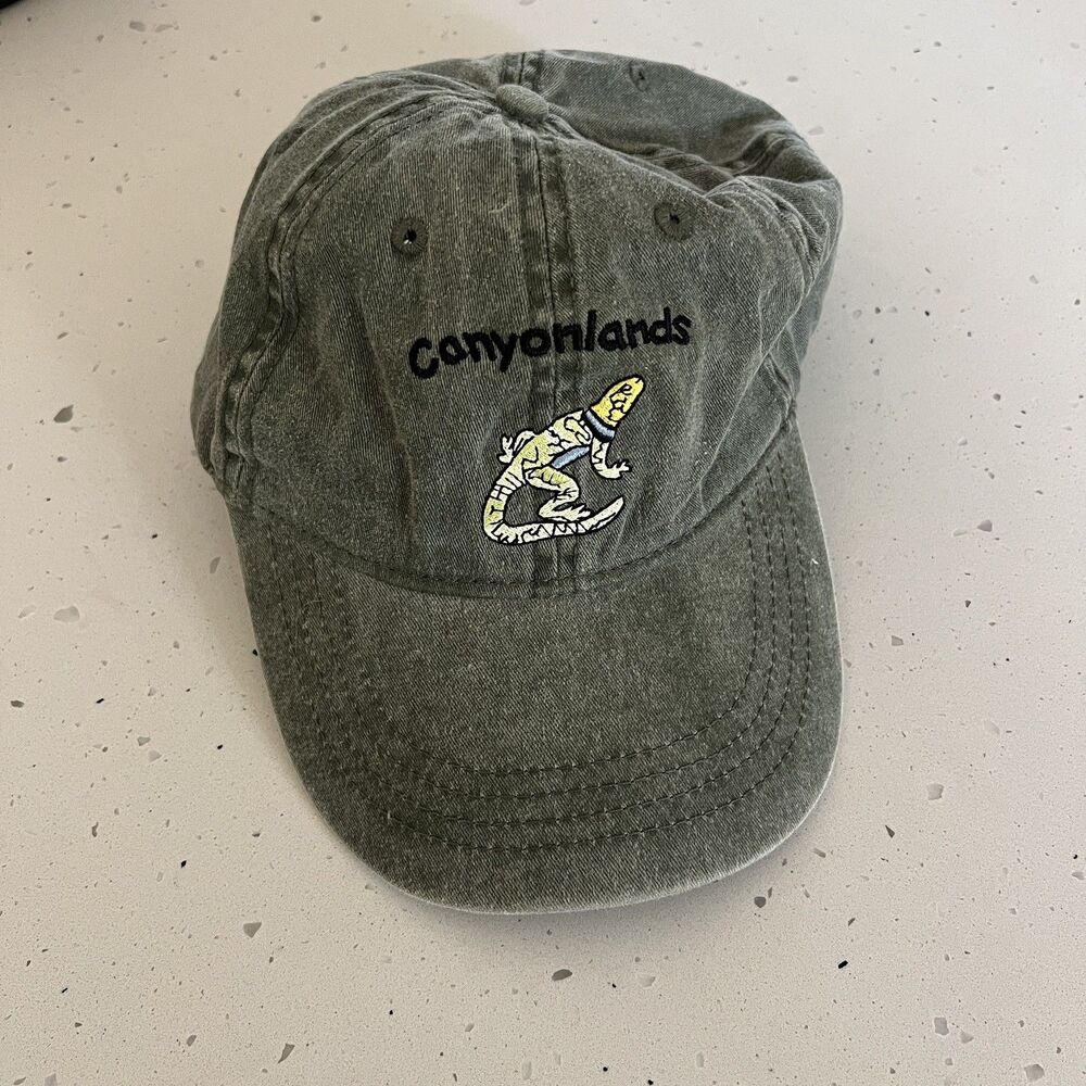 Canyonlands National Park Youth Hat Adjustable Baseball Cap‎ Childs Kids Green